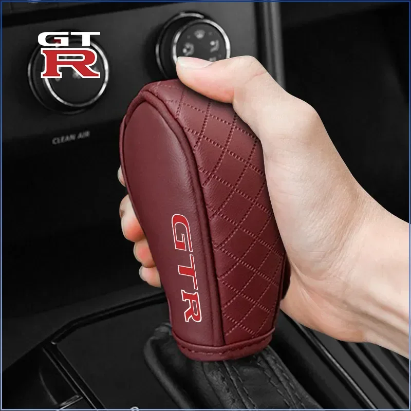 Car Gear Shift Handle Cover Shifter Protect Case for Nissan Nismo GTR X-trail Qashqai J10 Tiida Juke Note Patrol Almera Hub Caps view 6