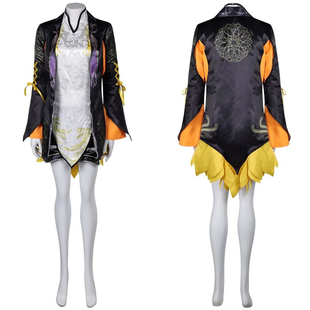 Ling Xiaoyu Cosplay Costume Women Girls Female Lady Role Playing Game Fantasy Coat Dress Outfits Halloween Carnival Suit