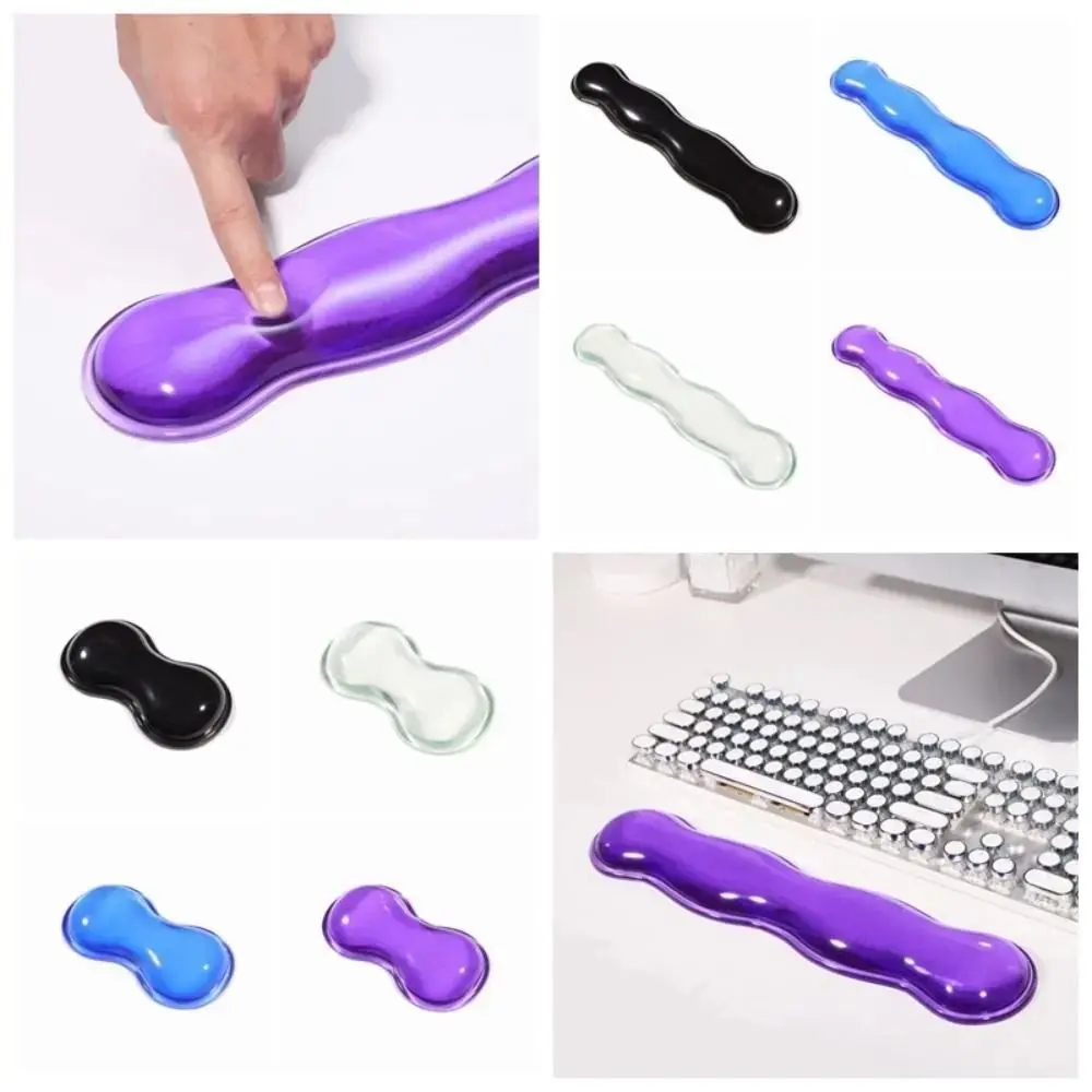 Creative Clear Mouse Wrist Rest Ergonomic Transparent Gel Wrist Rest Pad Cool Effectively Mouse Wrist Support Pad School