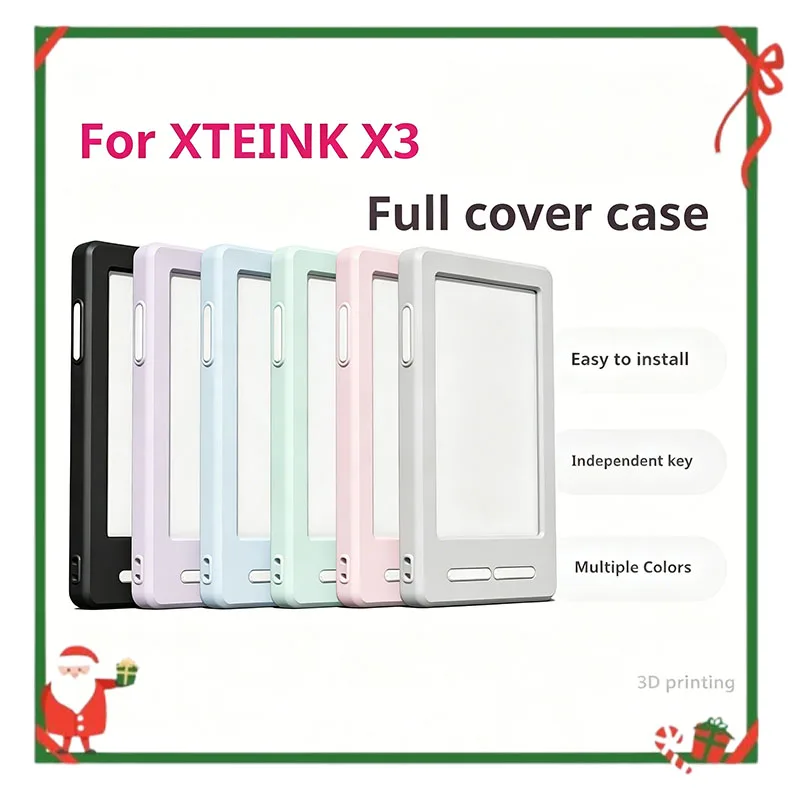 Funda Protectora Completa para Libro Electrónico XTEINK X3, Funda Completa Impresa en 3D para Libros Electrónicos