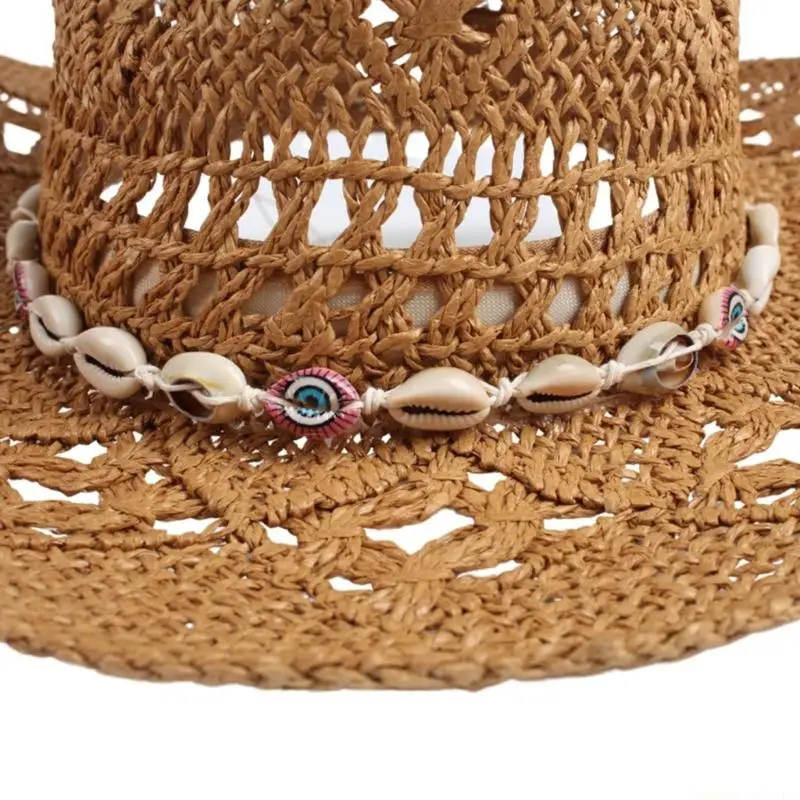 31BF Bohemian Waist Rope Belt Bead Chain Belt Hat Rope for Various Occasion