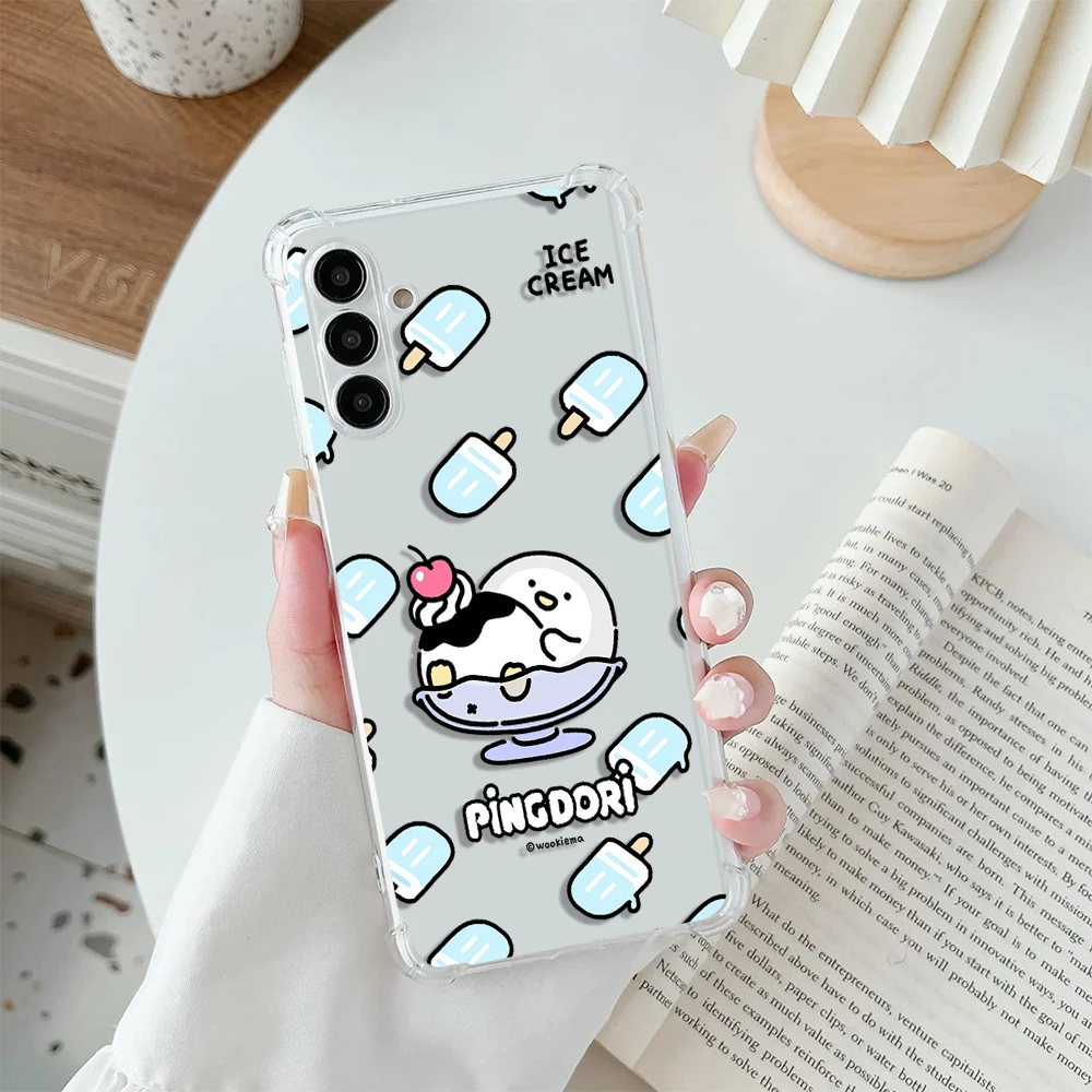 Cute Yellow Chicken Penguin Phone Case For Samsung Galaxy NOTE10 Pro 10Lite note20 ULTRA Note 8 9 S7 EDGE S8 S9 P TPU Back Cover