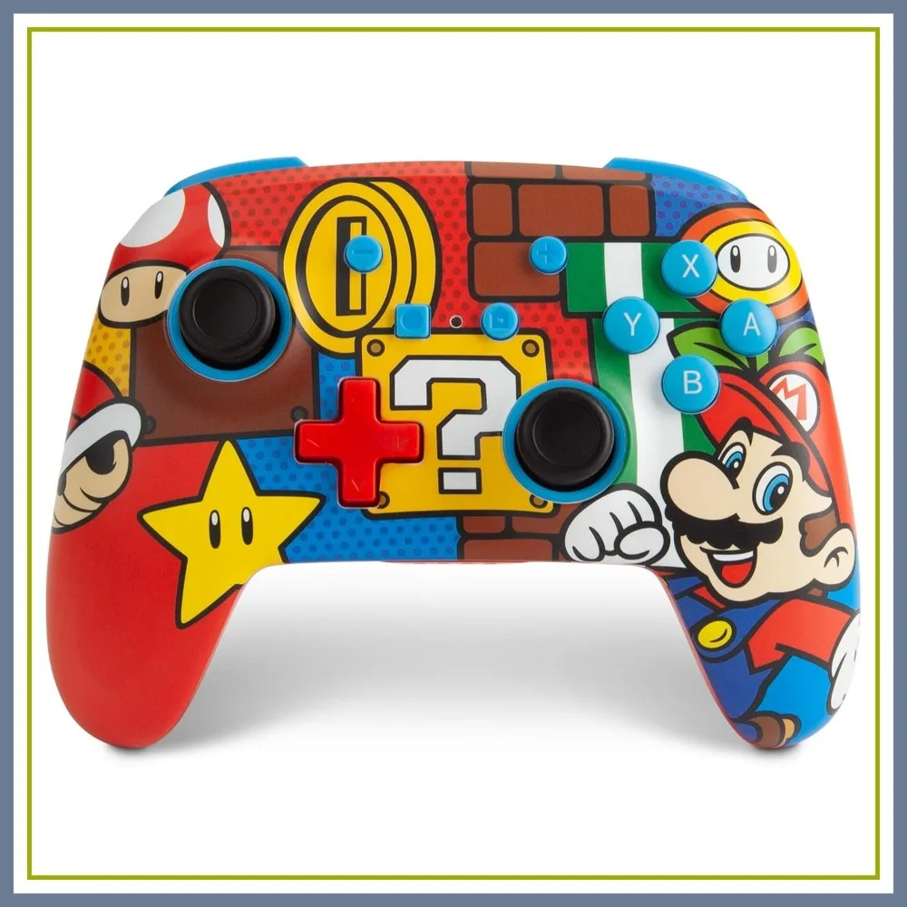 

Enhanced Wireless Controller for Nintendo Switch/Switch 2/Switch Lite/OLED Model - Mario Pop - Gamepad, Officially Licensed