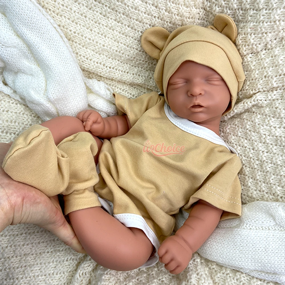 42 cm herboren siliconen babymeisje handgemaakte zachte levensechte waterdichte pasgeboren pop speelgoed voor kinderen aankleden en rollenspel plezier