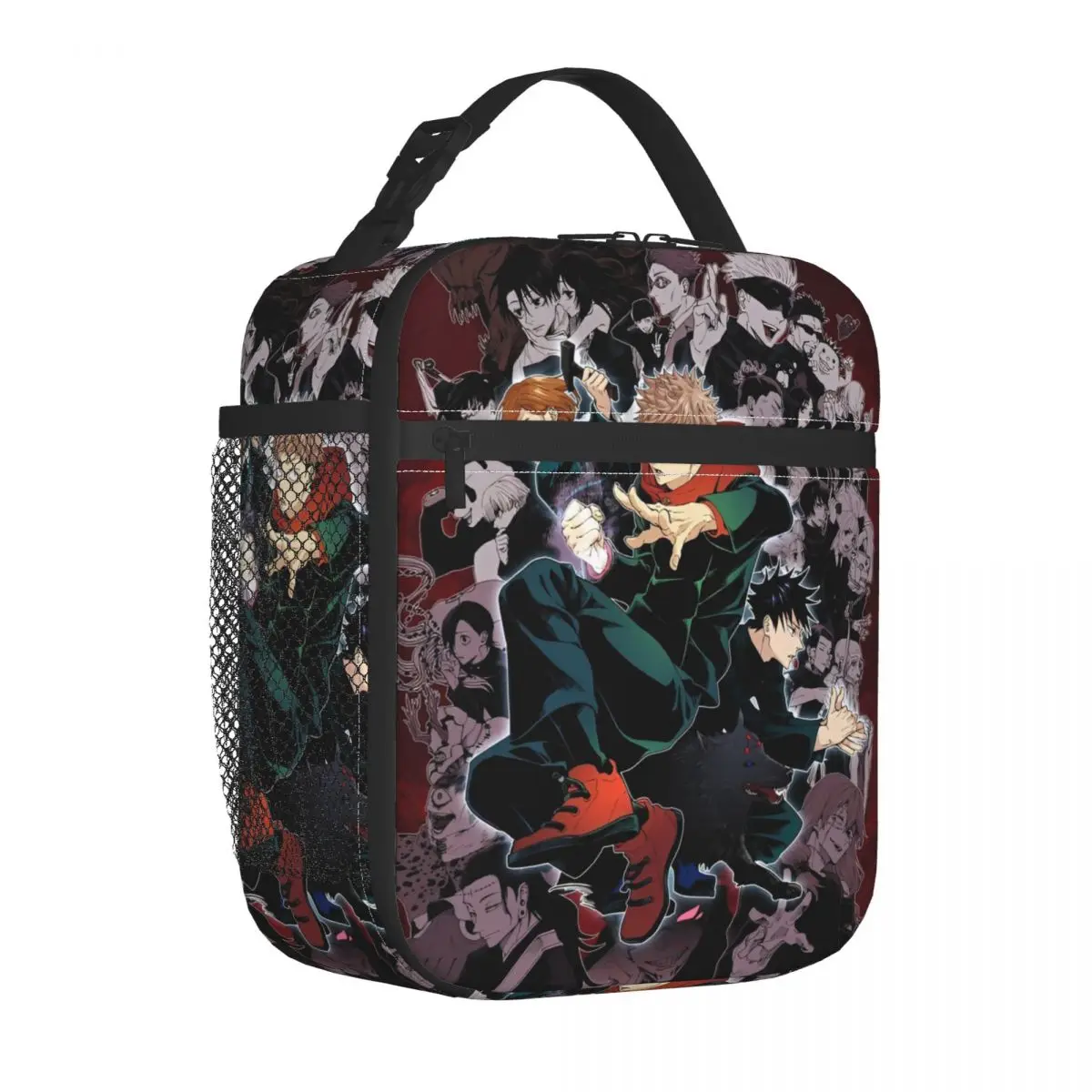 Anime Manga Jujutsu Kaisen Insulated Lunch Bags Thermal Bag  Meal Container Large Tote Lunch Box Food Handbags School Picnic