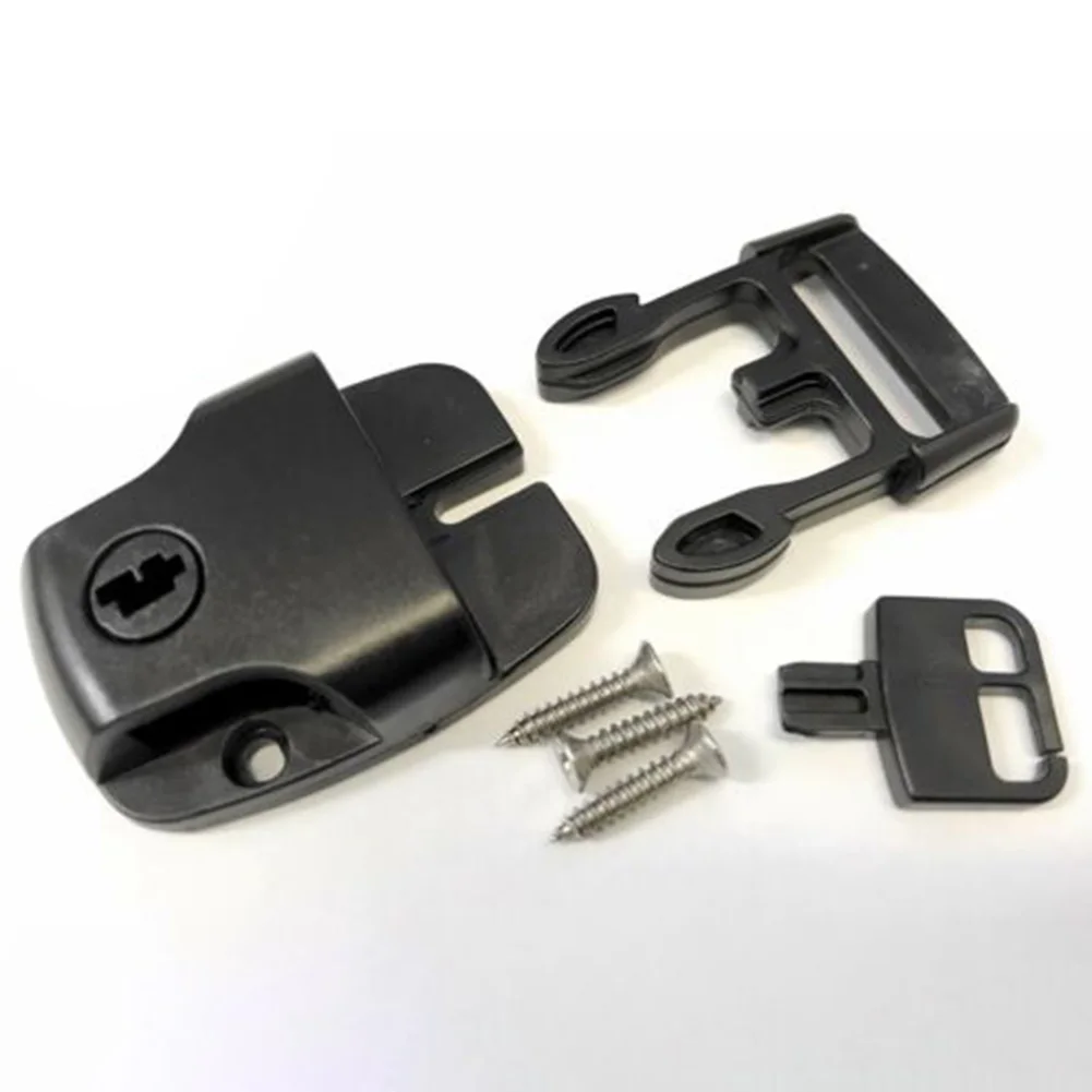 

4Set Spa Hot Tub Cover Broken Latch Repair Kit Clip Lock Plastic 26mm For 1inch Wide Straps With Key And Hardware