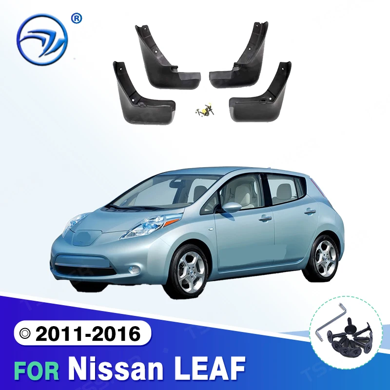 For Nissan LEAF 2011-2016  2012 2013 2014 2015 Fender Mudguard Mud Flaps Guard Splash Flap Mudguards Car Accessories