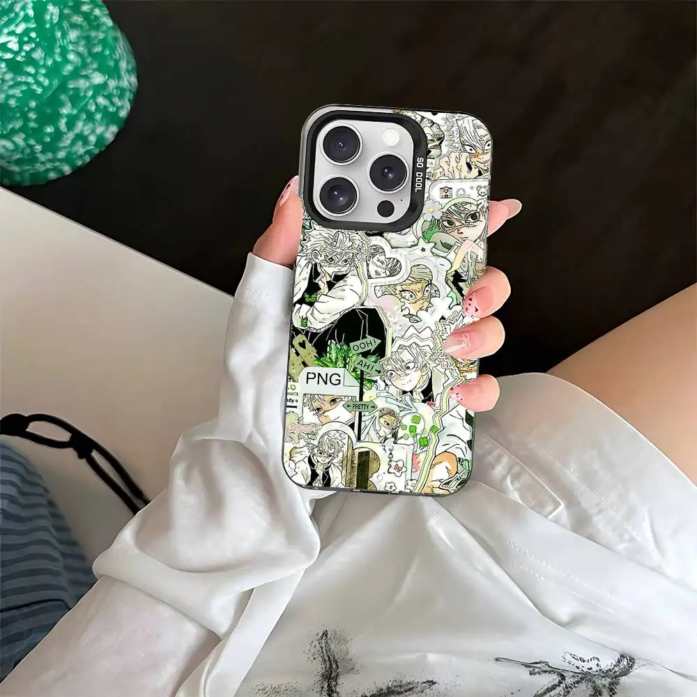 حافظة هاتف S-Shinazugawa S-Sanemi أنيقة فضية مضادة للصدمات لهاتف آيفون 17,16,15,14,13,12,11 Pro Max,X,XS,XR,7,8 Plus #3