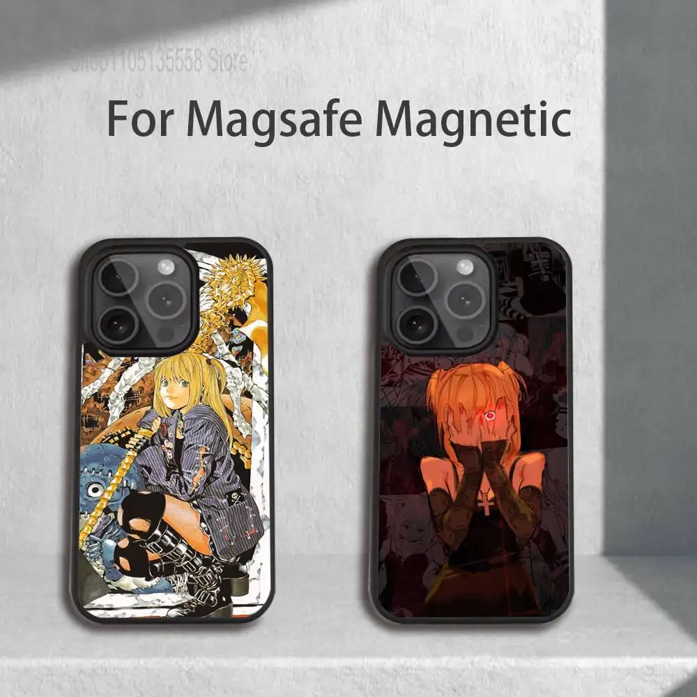 

Misa D-Death N-Note Phone Case For iPhone 17,16,15,14,13,12,11,Pro,Max,Plus,Mini,SE4,E Magnetic Magsafe Wireless Charging