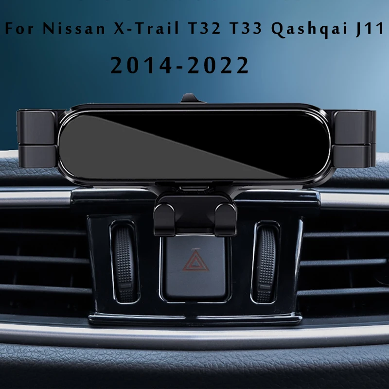 Support de téléphone portable pour voiture Nissan X-Trail T32 T33 Qashqai J11 2022, support de gravité pour grille d'aération GPS, support spécial, support d'invite de navigation