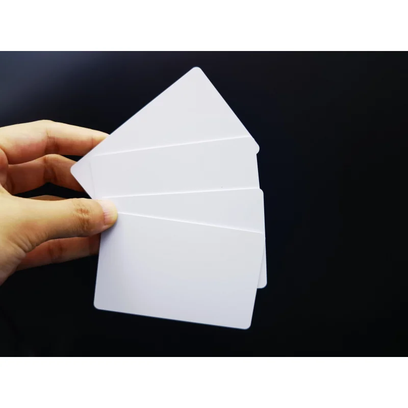 

100pcs SUNLAN Double-sided printable Credit card Size 85.5*54mm NFC White PVC Inkjet Dye-sublimation Blank