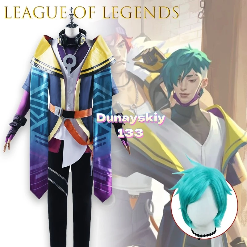 

LOL Aphelios Heartsteel Band Cosplay Costume Full Set Outfit Halloween, Christmas, Parties & Game Role Play