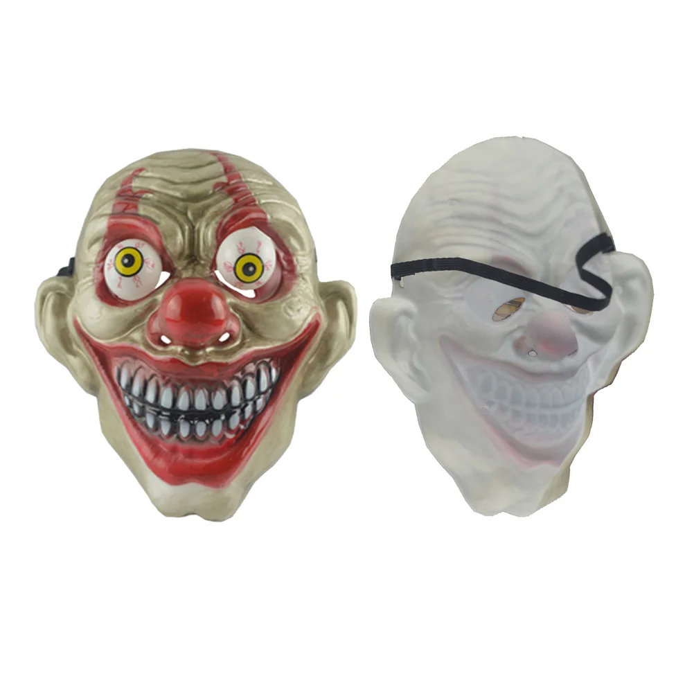 Máscara asustada de Halloween, máscara de payaso de broma, mueca, globo ocular, máscara de Cosplay, suministros para fiestas