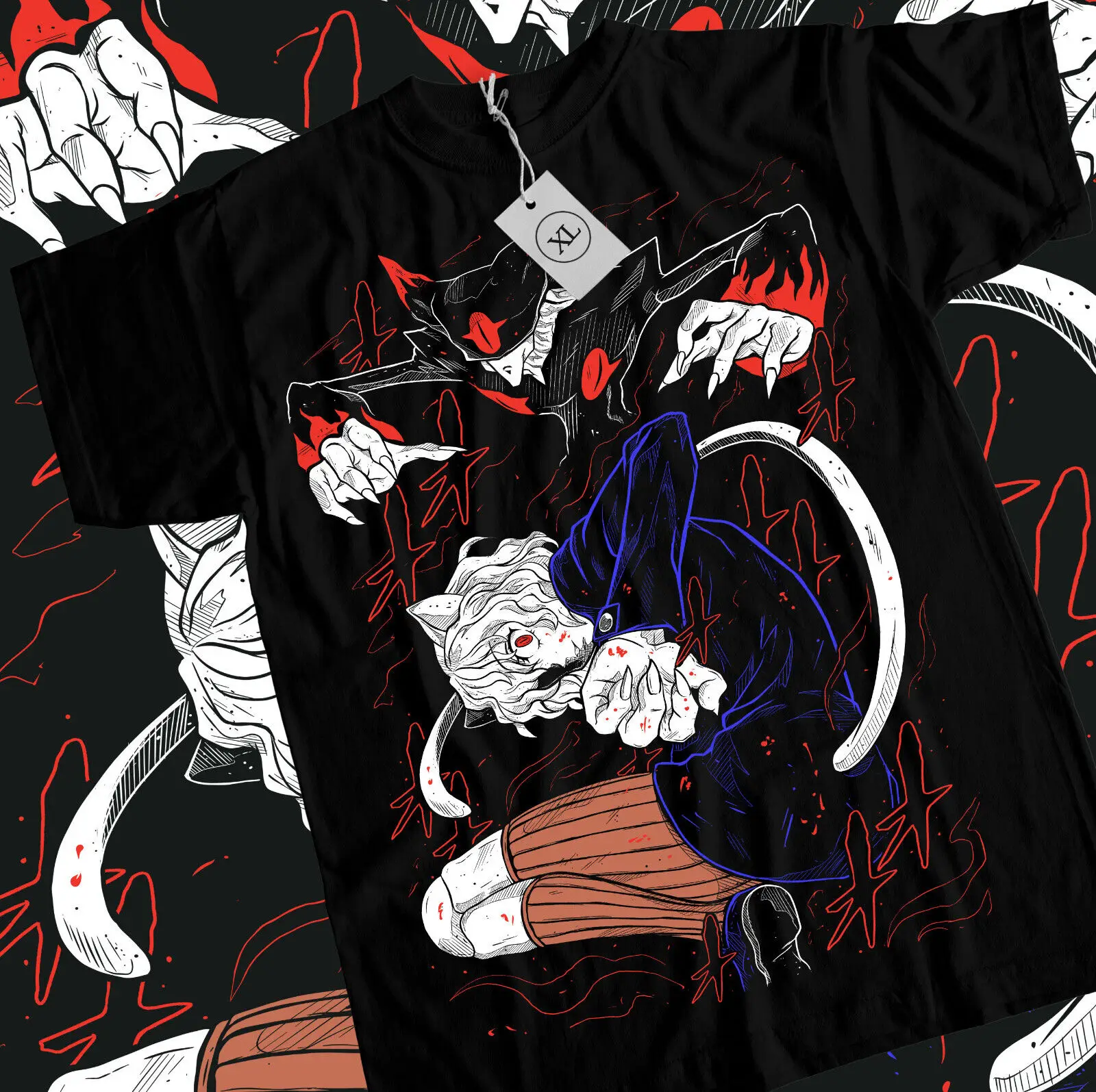 Neferpitou T-Shirt Hunter X Hunter Manga Strip HXH Anime Tshirt Tee All Size