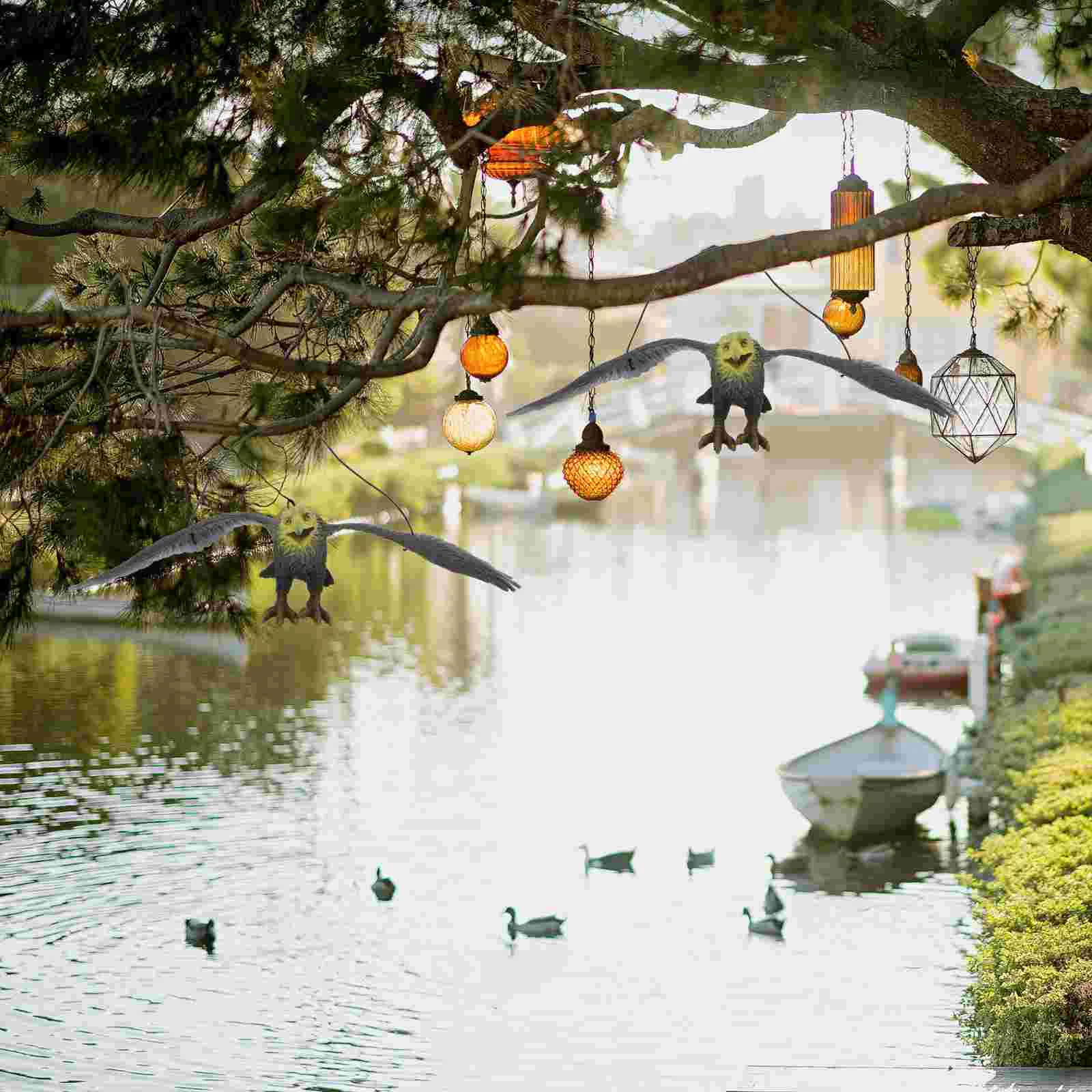 Simulation Eagle Toy Imitated Kids Animal Model Plaything Bird Expeller Pendant