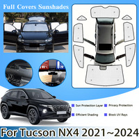 Accessories For Hyundai Tucson L NX4 2021 2022~2024 LWB Car Windshield Visor Full Window Sun Protection Anti-UV Sunshade Sticker