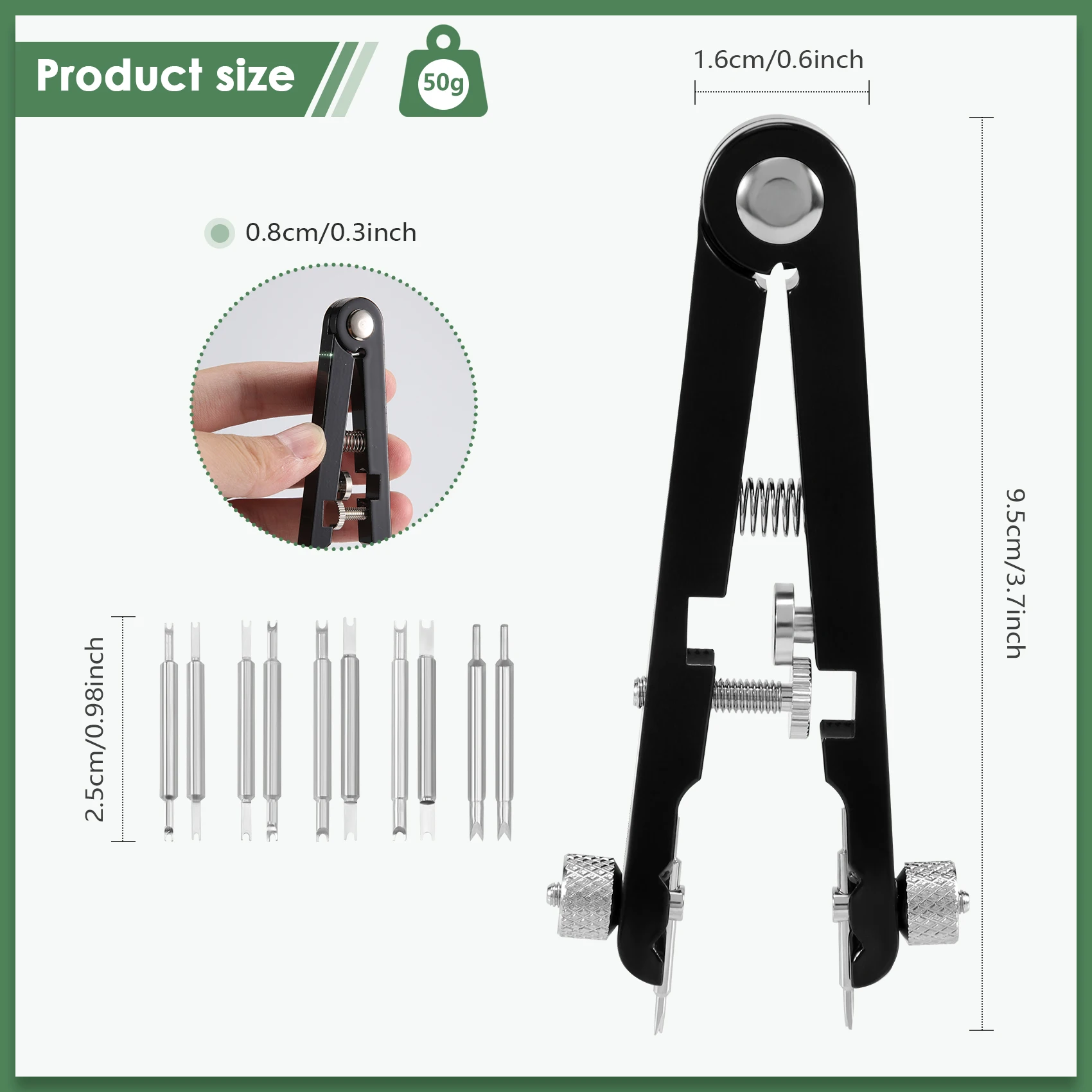 

A06K Набор плоскогубцев для пружинных стержней часов, плоскогубцы для ремешка для часов, пинцет для пружинного стержня, для удаления штифтов пружинного стержня часов