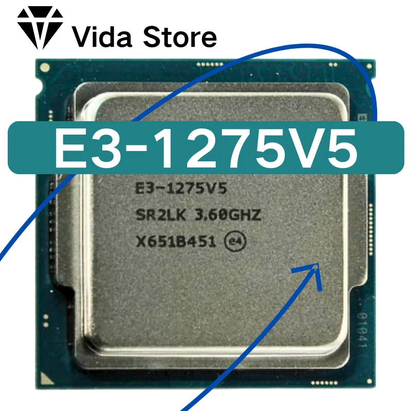 

Xeon E3-1275V5 E3 1275V5 E3-1275 V5 E3 1275 V5 4 ядра 8 потоков, 3,6 ГГц, 8 Мб, 80 Вт FCLGA1151