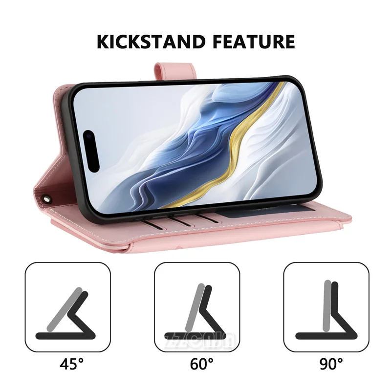 POCO F7 Ultra F6 Pro F5 X7 X6 NEO X4 X3 ซิปกระเป๋าสตางค์ดอกไม้สําหรับ Xiaomi A1 A2 A3 Mi 9 Lite หนังการ์ดสล็อต Lanyard