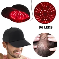 Nuevo 96 Uds LED infrarrojos 660nm y 850nm terapia de luz roja gorro de crecimiento del cabello para el crecimiento del cabello Anti pérdida de cabello relajar el cuero cabelludo sombrero para el cuidado del cabello