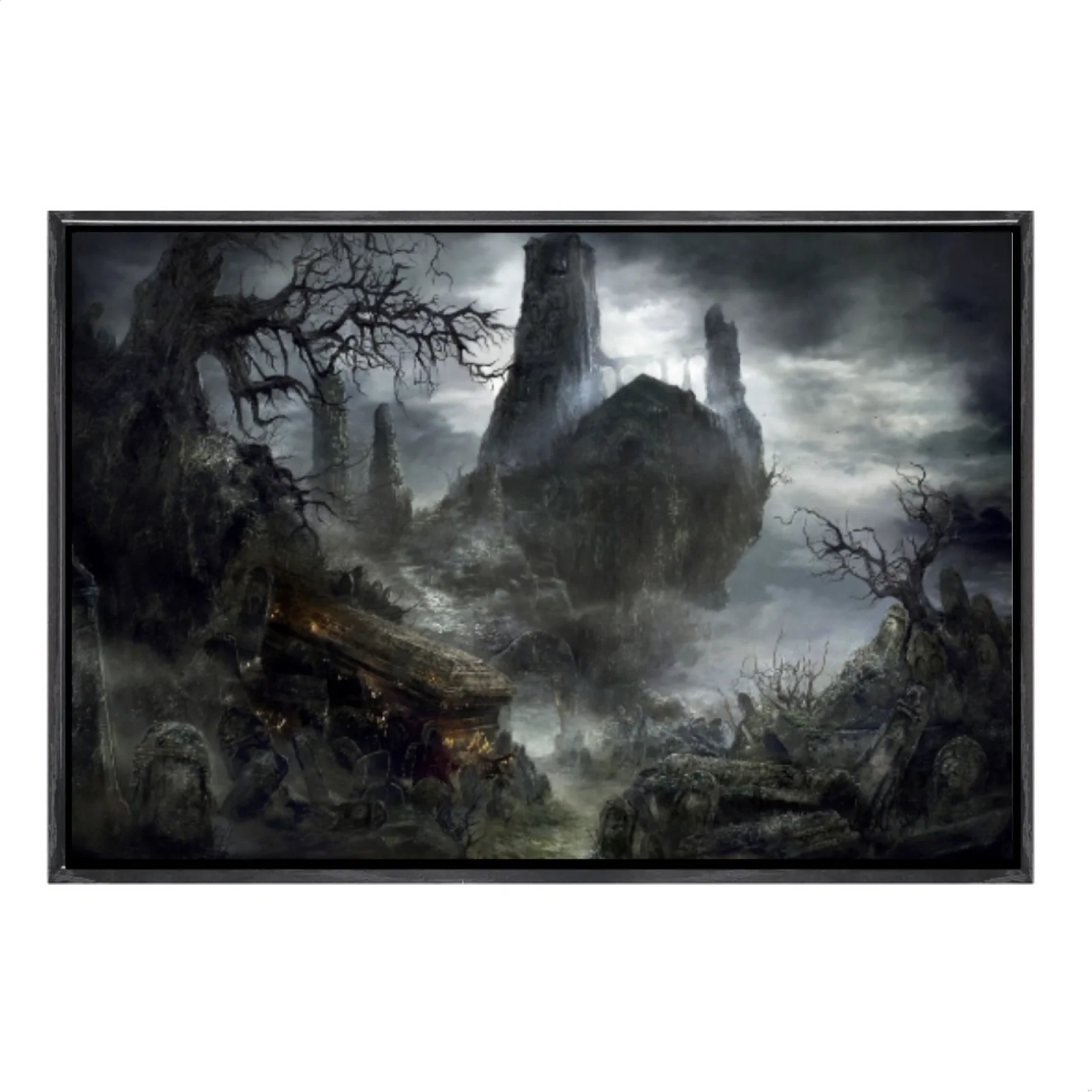 

Japanese Manga Multi-Size Canvas Poster Double Framed Wall Art,Dark Souls Home Decor for Living Room Bedroom