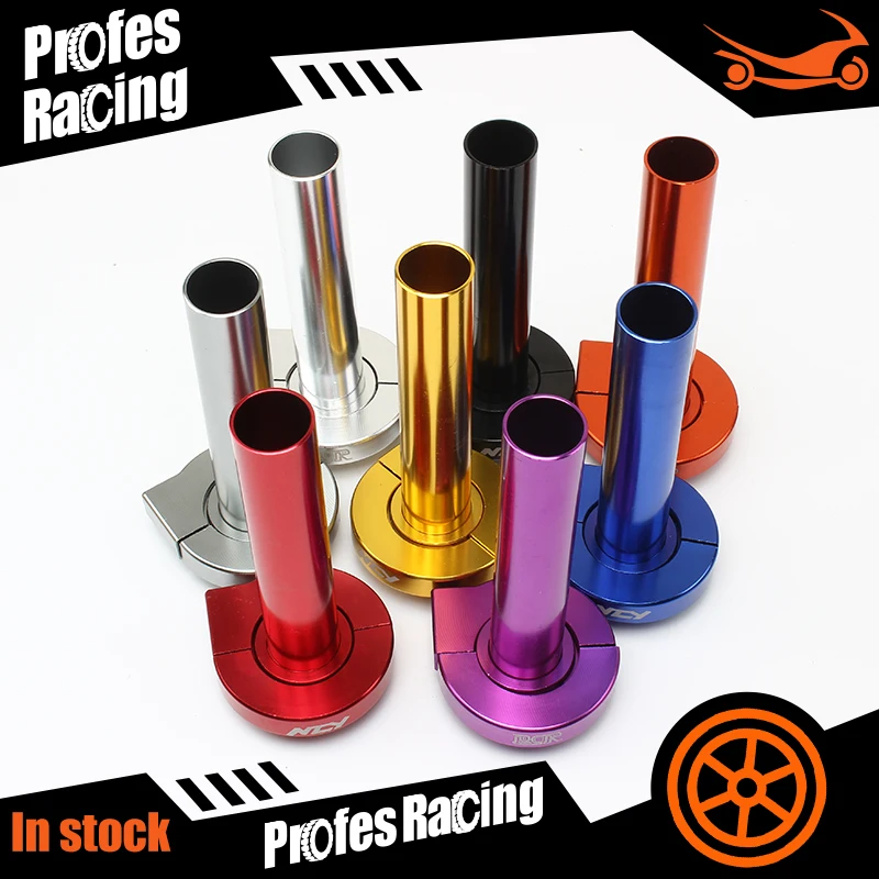 Multicolor Accelerator Throttle Twist Grips Handlebars Universal 22mm 7/8 Inch  CNC Aluminum  For Motorcycle Moped Scooter Bike