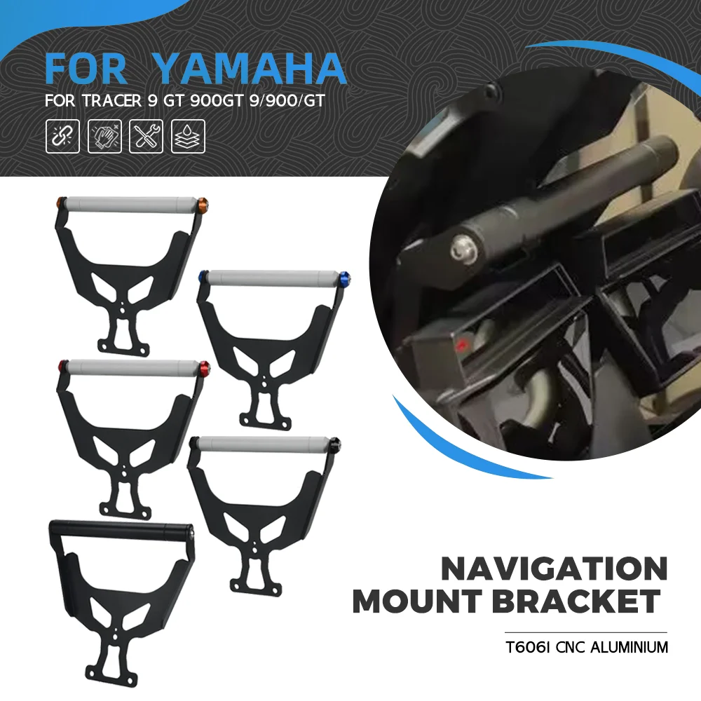 

2024 Tracer9GT Motorycle Mobile Phone GPS Mounting Bracket For Yamaha Tracer 9/GT Bar Extension Holder Navigation Handlebar T9