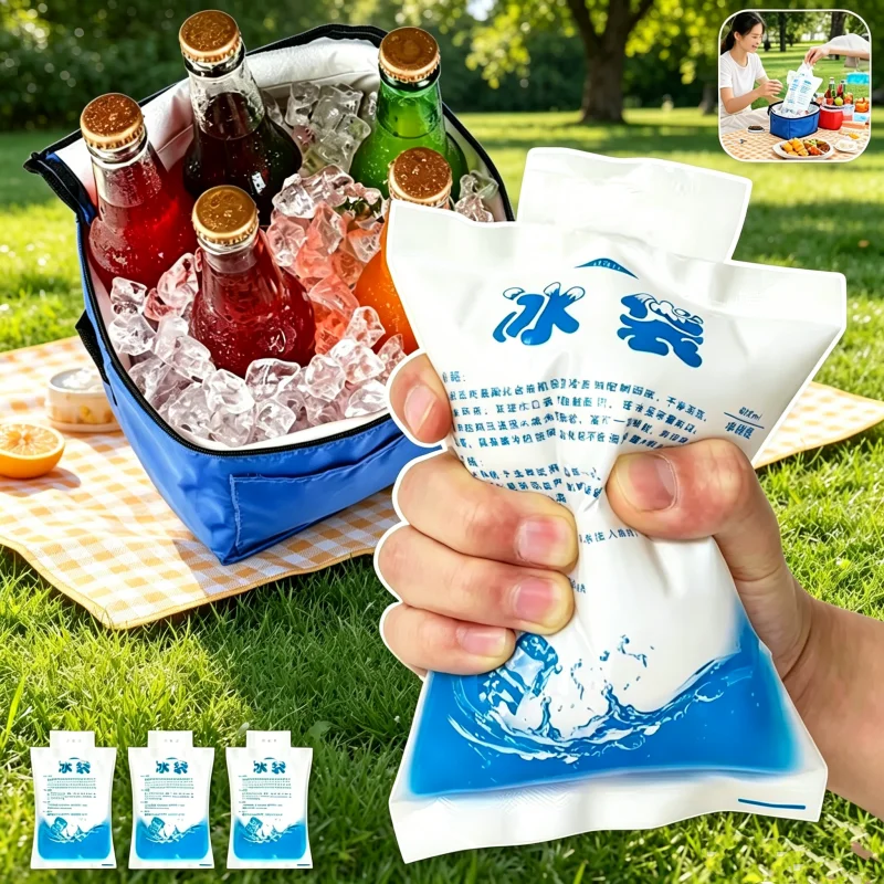 100pcs/400ml Reusable Cold Compress Gel Ice Packs for Injuries, Pain Relief, Safe Eco-Friendly Hot and Cold Gel Ice Bag
