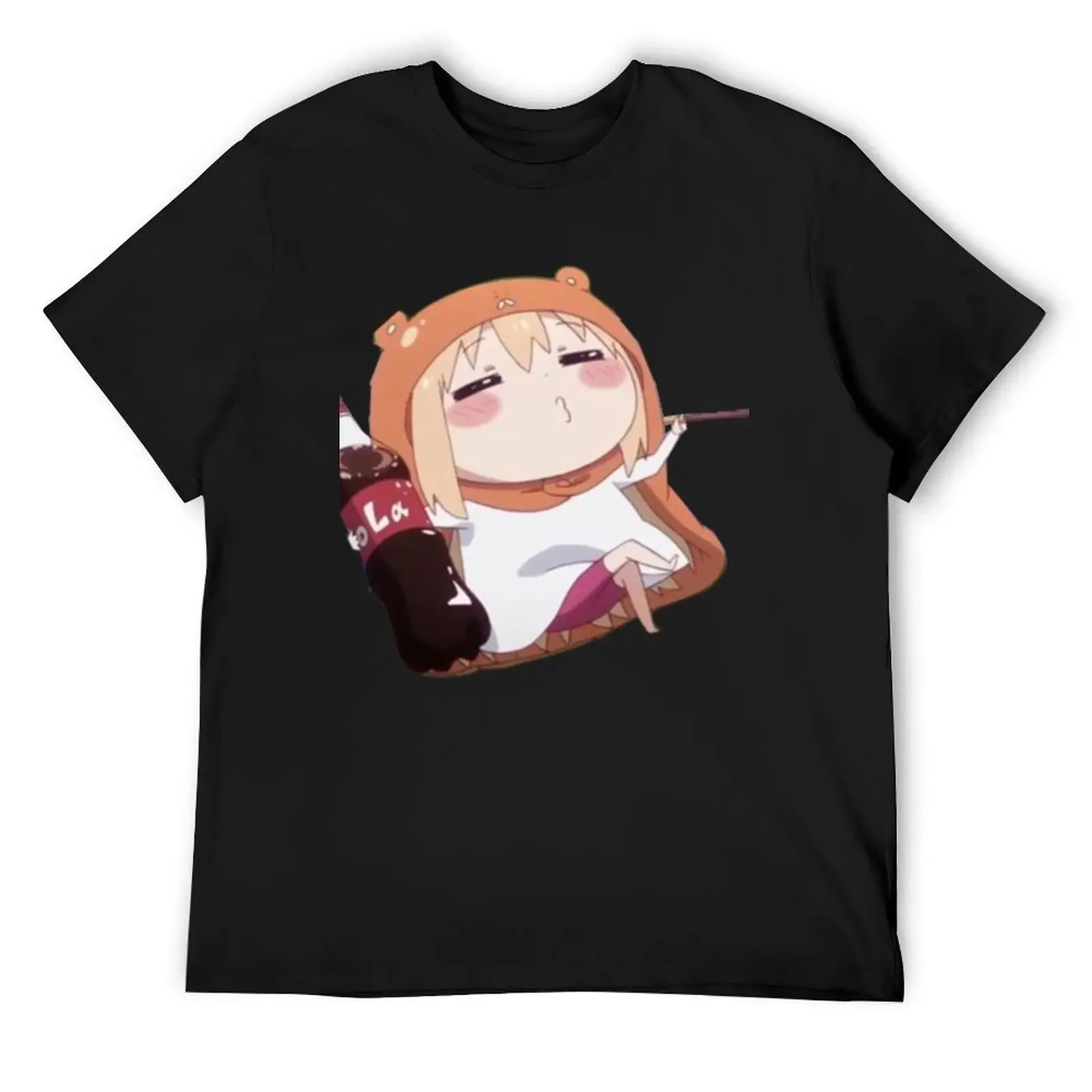 Umaru Cola Himouto Umaru-chan T-Shirt Baumwolle Grafik-T-Shirts Erhabene T-Shirts für Männer