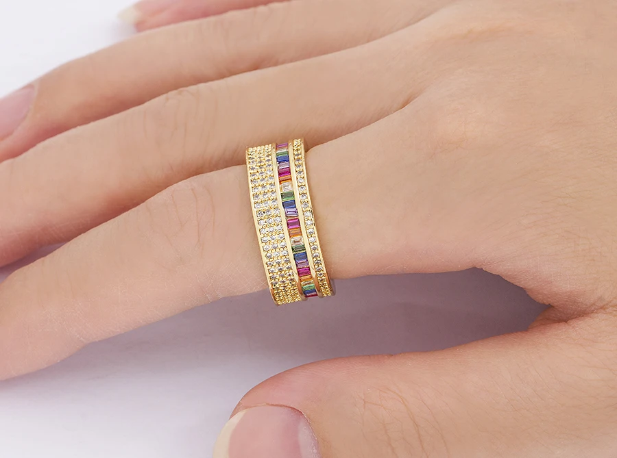 Nidin Exquisites modisches Armband und Ring, 2-teilig, klassisches Bankett, Hochzeit, Party, Schmucksets, Geburtstagsgeschenk, Accessoires-Design – Detail 16