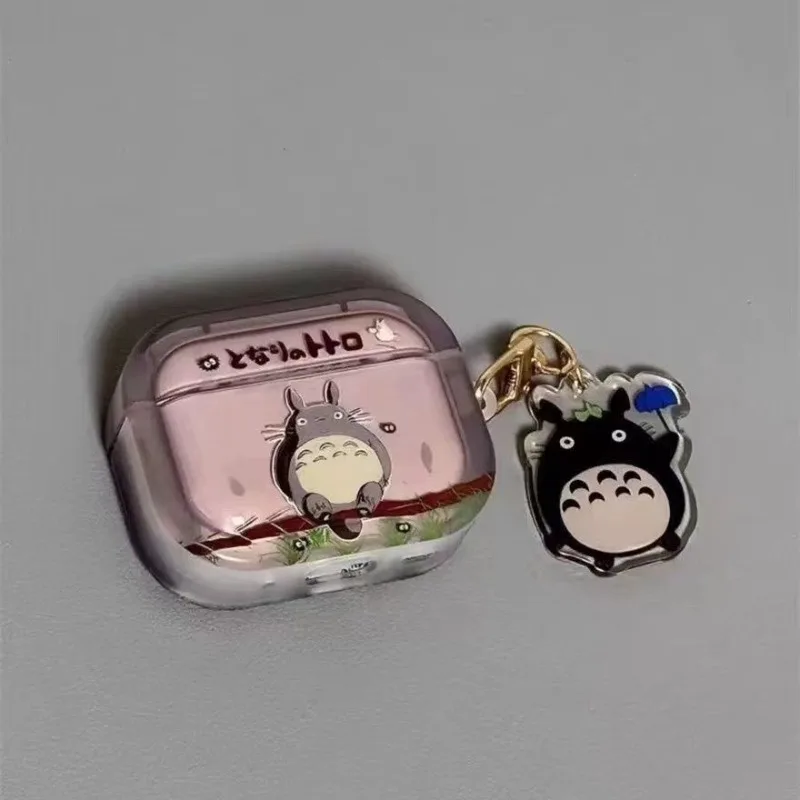 My Neighbor Totoro Cartoon Lustige Kopfhörerhülle, kompatibel mit AirPods 1/2/3/4/5 Generation, weiche Schutzhülle