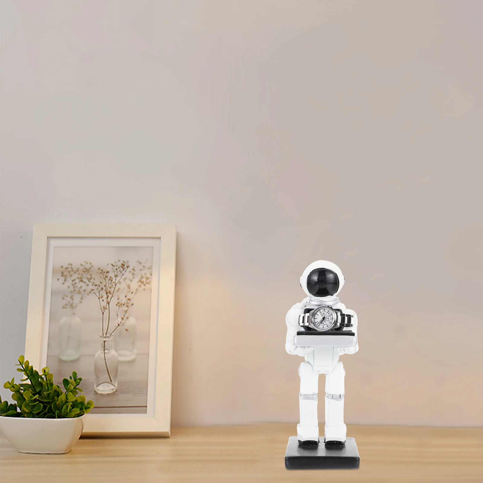 

White Astronaut Watch St Storage Holder Jewelry Showcase Bracelet ganizer Resin Display Bangle Safe Quality Scratch Proof