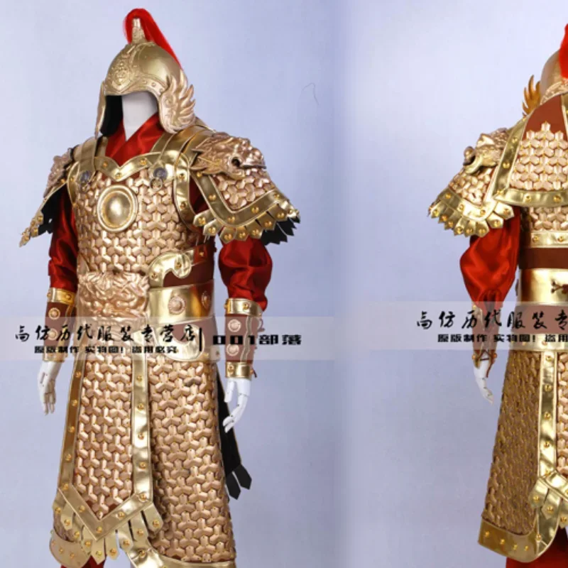 General  golden armor  Tang Dynasty golden  marshal  soldier armor for sale