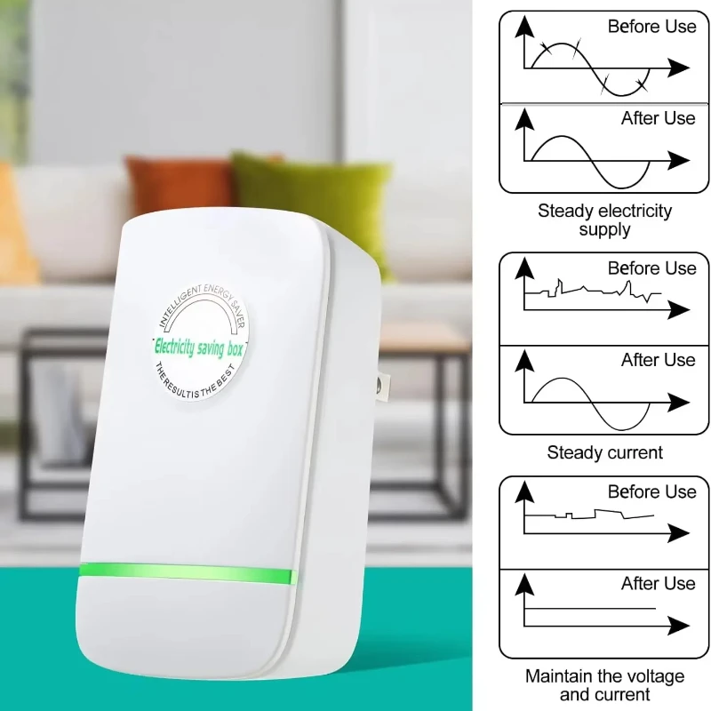 2025 Update Intelligent Power Saver Home Energy-saving Device High Efficiency Electricity Saving Box US/EU Plug 90V-250V - Image 2