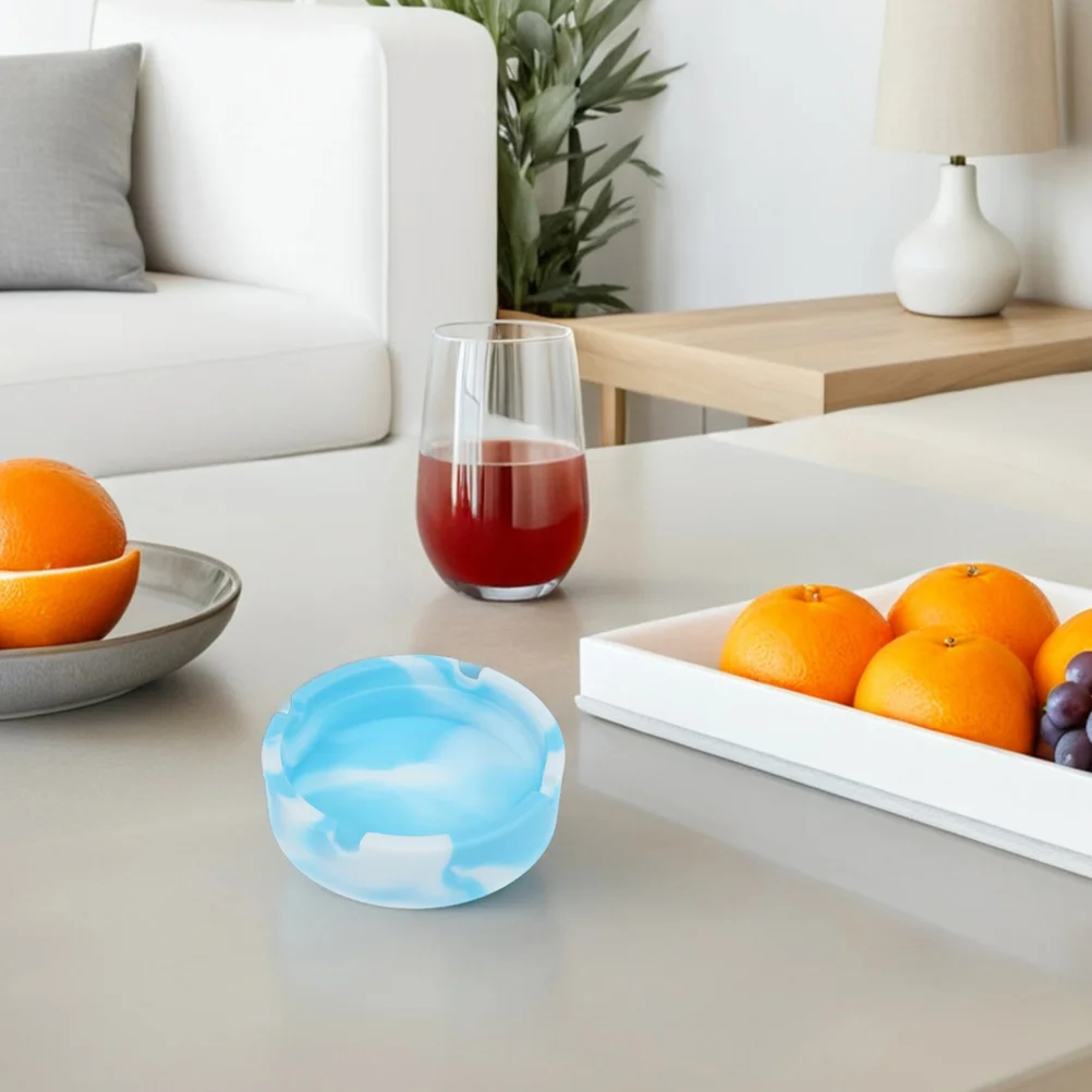 

2 Pcs Silicone Ashtray Car Container Bowl Indoor Accessories Home Hotel Office Holder for Outdoor