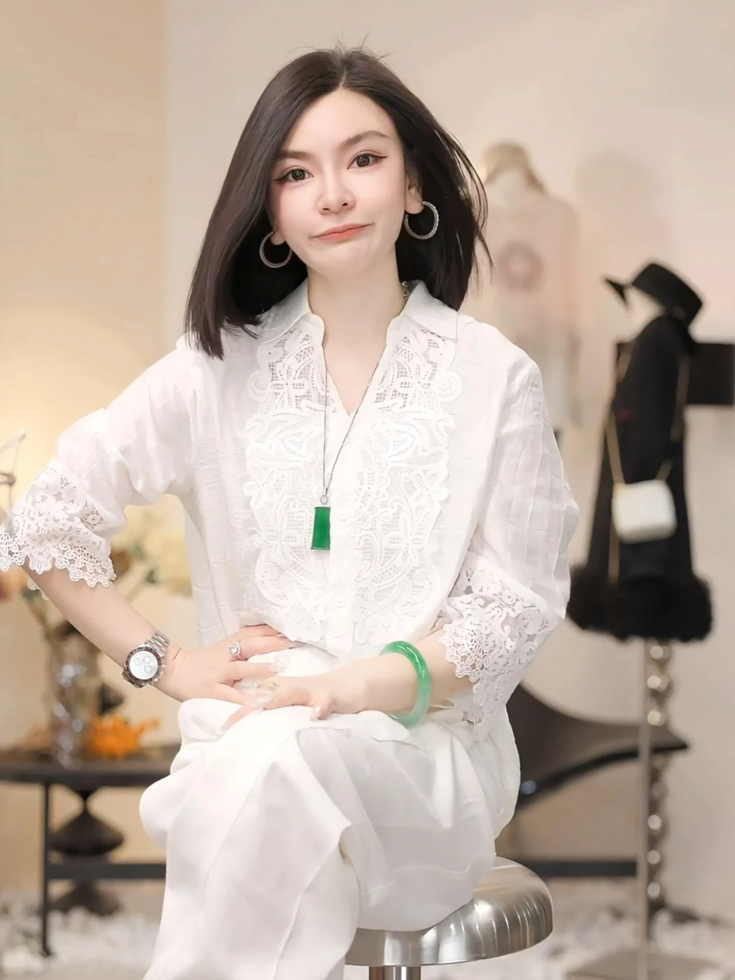 

Женская свободная дышащая хлопковая блузка PTHERINE с вышивкой в китайском стиле для создания весеннего настроения