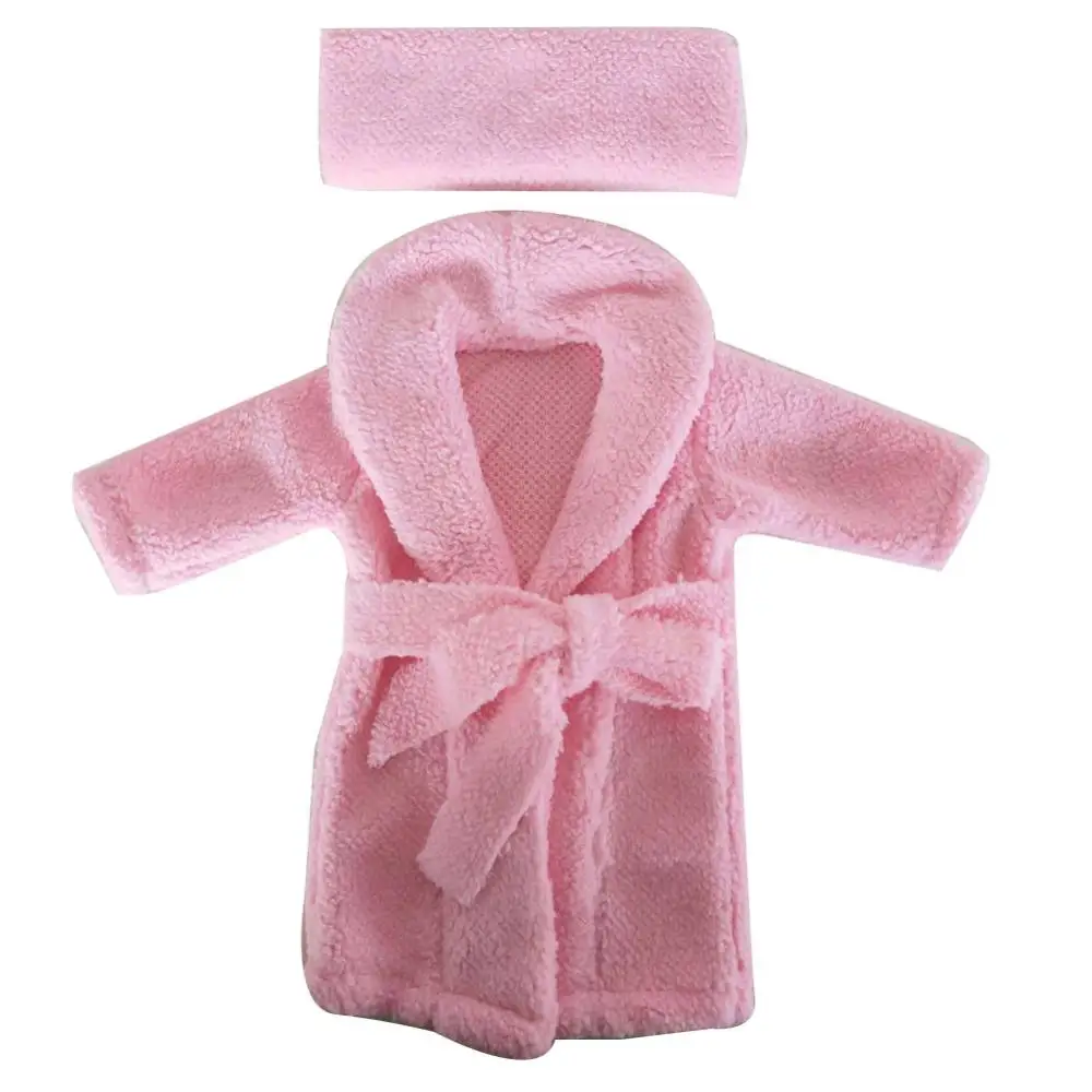 Soft Baby Photography Props Newborn Plush Scarf Bathrobe Shower Costume Gift