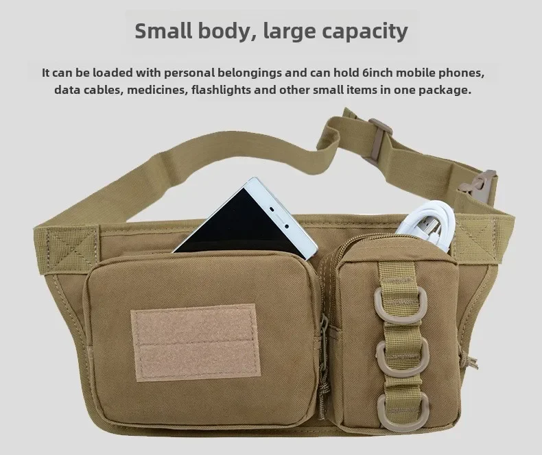 Outdoor Fanny Pack Work Business Wallet Waterproof Tactical Invisible Running Fanny Pack Mobile Phone Bag Men's Waist Bag