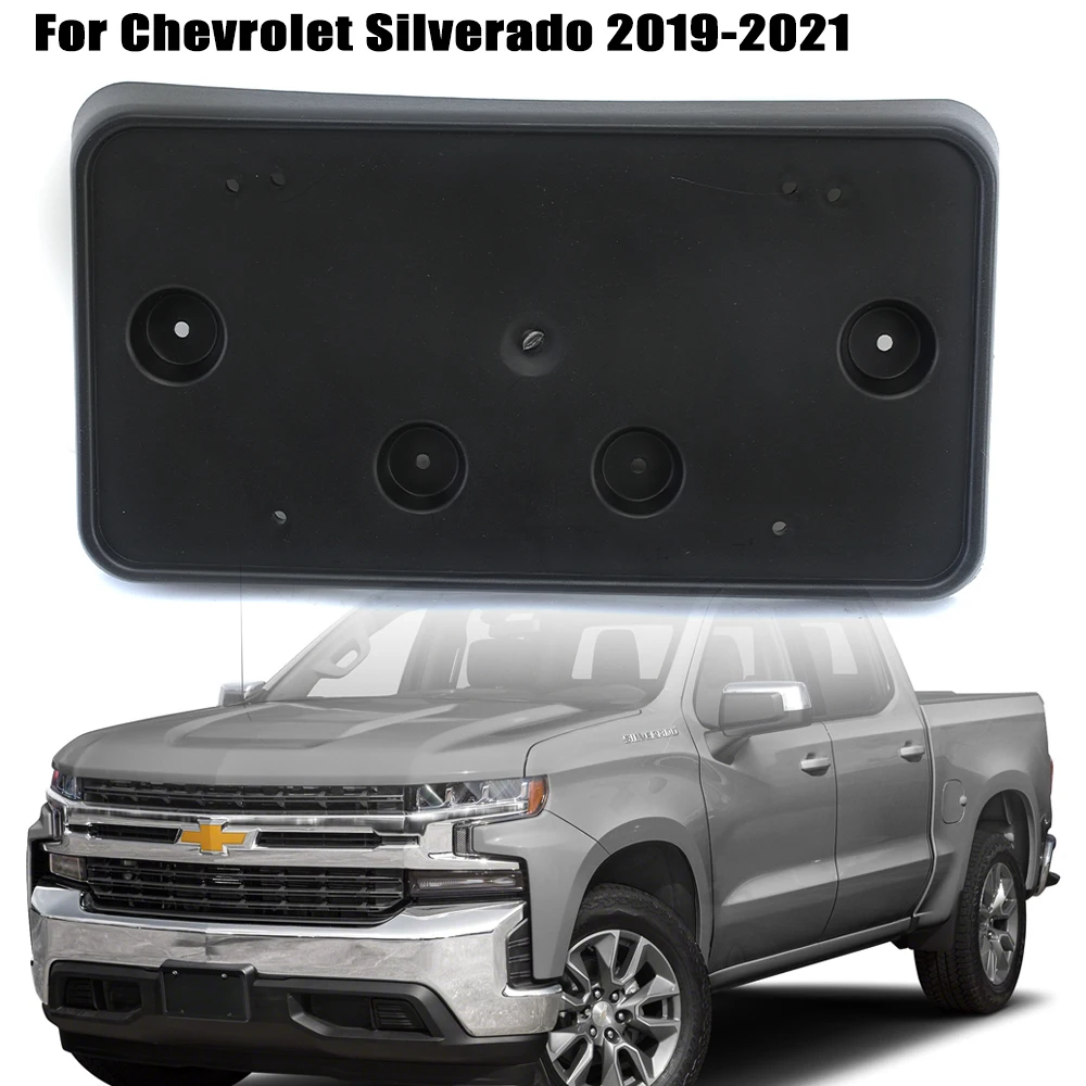 

Для Chevy Silverad 2019 -2021 передний бампер номерной знак с винтами 84428905 крепежный кронштейн держатель аксессуары