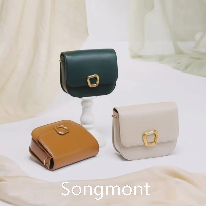 

Songmont Tofu Bag Minority Design Fashion Joker Shoulder Bag Slung Small Bag.