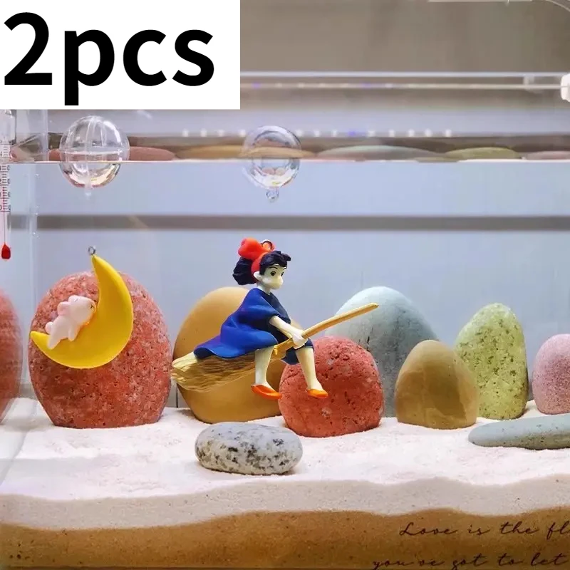 2pcs Cartoon Fish Tanks Decors Aquarium Landscaping Ornament