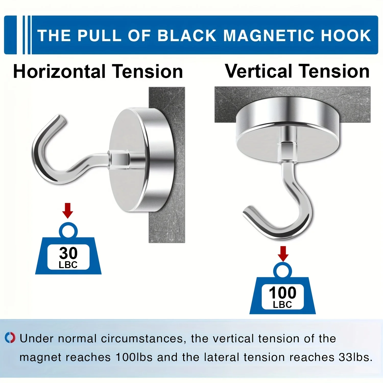 4pcs 100LBS Magnetic Hooks.Magnetic Hooks Cruise Ship Accessories, Door Holder, Keys, Home, Office, BBQ.