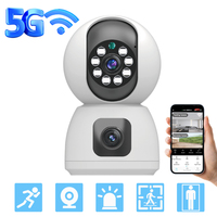 2MP Dual LENs PTZ IP Camera WiFi CCTV 360° PTZ Smart Home Security Surveillance Camera Indoor Tracking Motion  Baby Pet Monitor