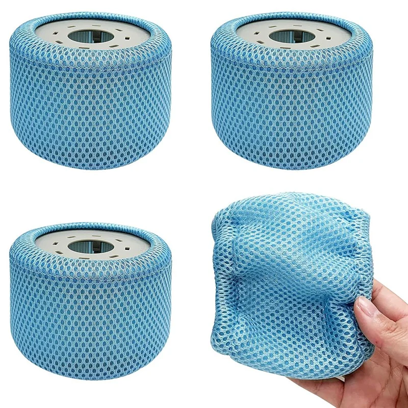 

ABKW-Pool Bubble Spa Accessories 4PCS Protective Nets For Hot Tub Filters 90-Pleat Strainer Replacement Filters