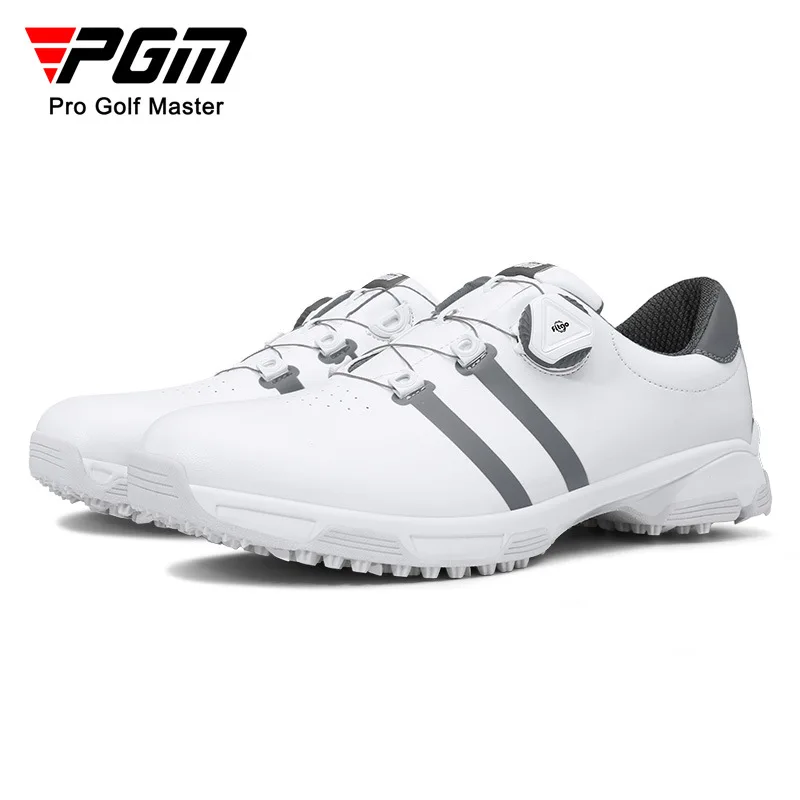 PGM Men Golf Shoes Spikeless Waterproof Breathable Quick Lacing Casual Sneakers Sports Anti-Slip Golf Shoes XZ213