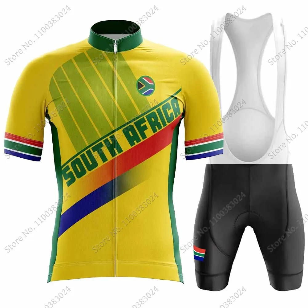 South African Cycling Jersey 2023 Set Men Cycling Clothing Summer Road Bike Shirts Suit Bicycle Bib Shorts MTB Ropa Ciclismo