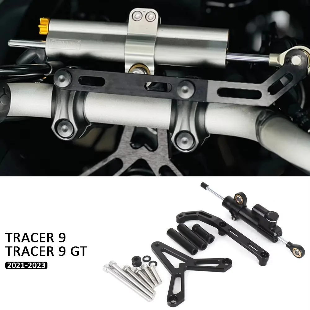 

For YAMAHA TRACER 9 TRACER9 New Motorcycle Steering Damper Stabilizer and Bracket Mount Kit Tracer 9 Tracer9 GT 2021 2022 2023