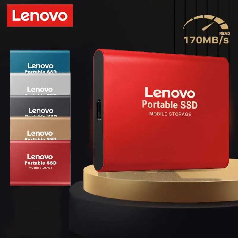 Lenovo Hard Disk Mobile SSD 2TB 4TB 8TB 32TB 64TB USB 3.1 HD External Hard For Laptop PS5 Mobile Hard Disk HDD Storage Devices