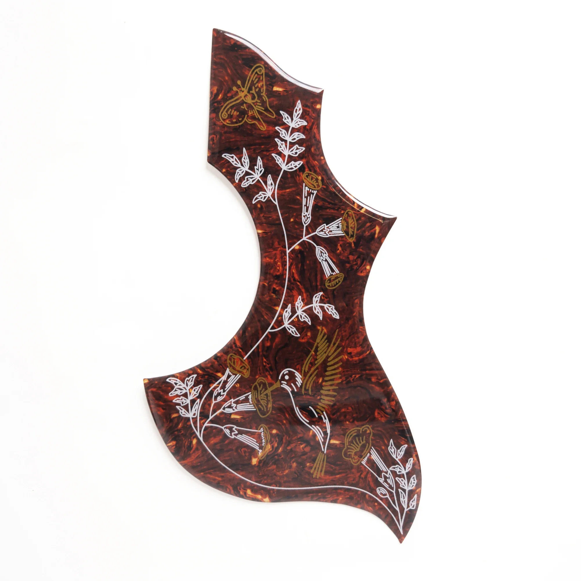 Acoustic Guitar Pickguard Hummingbird Self Adhensive Thickness 2 MM for 40-43 Inch Acoustic Guitar Scratch Plate