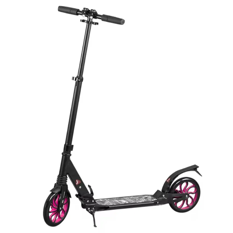 

STLF 2025 Hot Sale Pink Full Aluminum Foldable Kick Scooter for Adults Easy to Carry Street Scooter & Foot Scooter